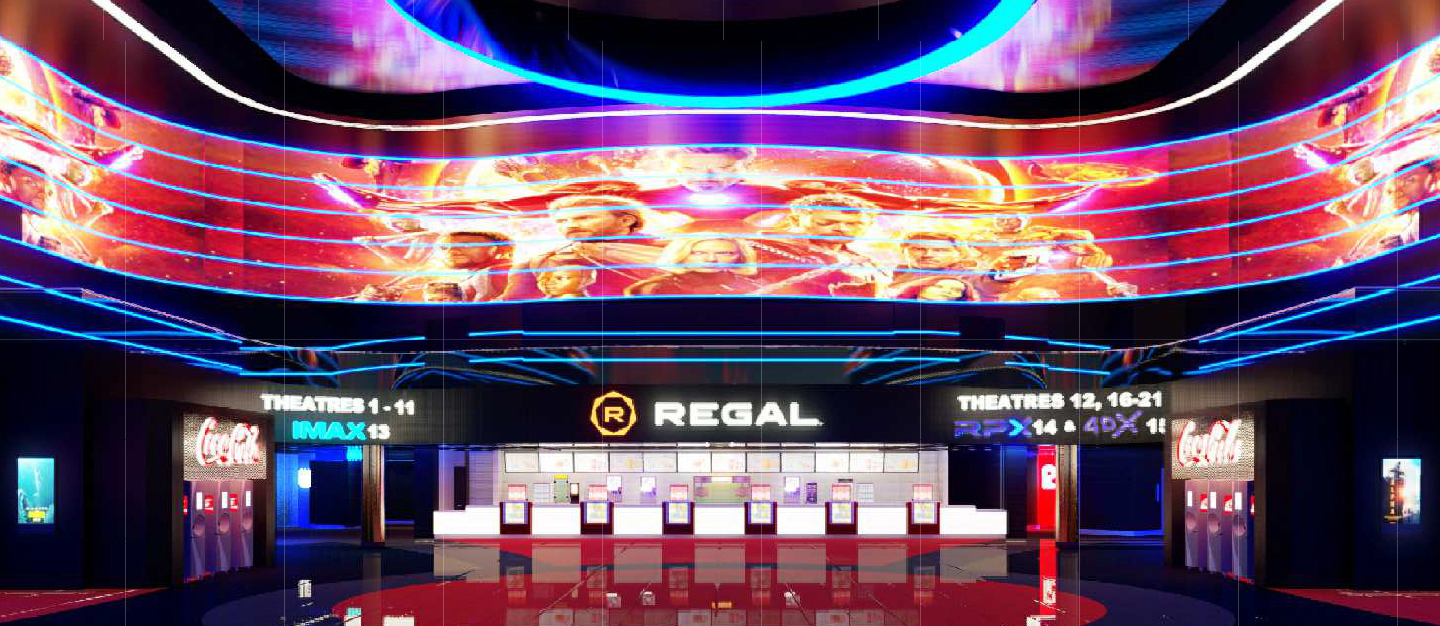 Regal movie theater at Irvine Spectrum Center