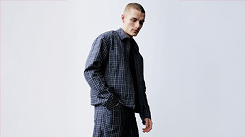 Young man wearing a patterned set from Gap