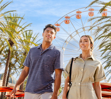 Two shoppers at Irvine Spectrum Center