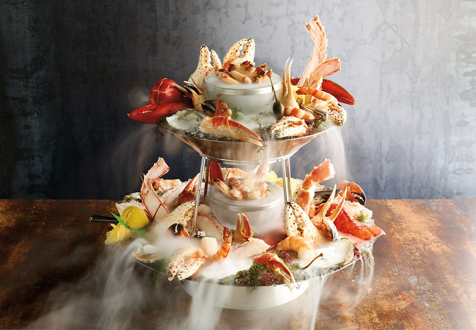 Seafood tower at Mastro's Ocean Club