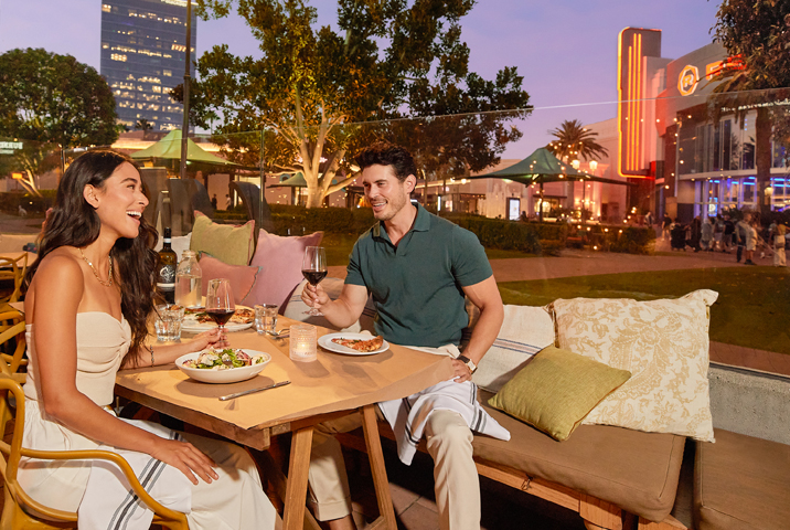 Dining outside at Irvine Spectrum Center