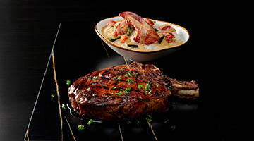 Steak and lobster mashed potatoes from Mastro's Ocean Club