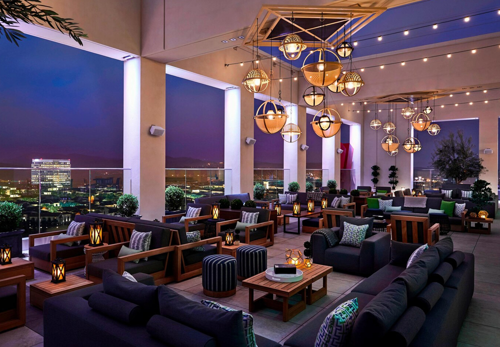 Hive & Honey Rooftop Bar at Marriott Irvine Spectrum